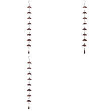 3X Rain Chains Metal Rain Chain Decorative Umbrella Rain Chain Bell Decor for Home,Replacement for Gutter Downspouts