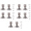 10 Pack 1-1/4 Inch 3D Overlay Soft Close Concealed Hinges for Face Frame Door, Control Closing Speed,105 Open Angle 1