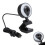 Webcam com foco automático rápido e preciso, microfones duplos com cancelamento de ruído, luz de preenchimento circular ajustável de alta 8