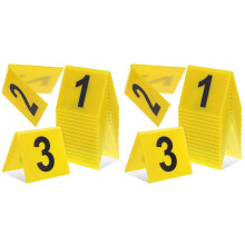 30x Placas de Número de Mesa Acrílica, Placa de Tenda de Mesa com Placas de Número 1-15, Numeração de Mesa, Número de Mesa para Casamento, Festa