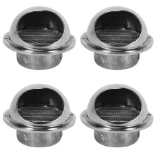 4X Stainless Steel Ventilation Wall Air Vent Exhaust Extractor Ducting 80mm