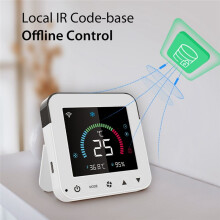 Tuya Life New WiFi Thermostat DC5V Air Conditioner IR Remote Control Timer Temperature Humidity Sensor