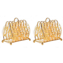 12 Pcs Gold Foil Acrylic Coasters with Holder,Coaster Set for Tabletop Protection Bar Home Kitchen Decor