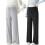 Comfortable Maternity Leggings High Waist Drawstring-Gray L 3