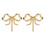 4PCS Decorative Bow Hanger Towel Hook Bow Shaped Hat Hooks Brass Bow Shaped Hat Hooks Hanging Towel Hook,Small 2