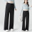 Comfortable Maternity Leggings High Waist Drawstring-Gray L 7