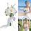 Artificial Rose Calla Arrangement White Color Everlasting-6196 3