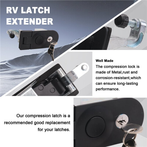 Compression Latches, Metal Flush Mount Trigger , Adjustable Lever Replacement Compression for Trailers 1