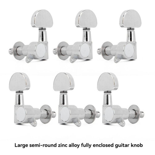 Guitar String Knob Folk Guitar Ukulele Knob Fully Enclosed Classical String Black 2