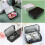 6 PCS Small Storage Box with Lid Rectangular Small Tin Boxes Metal Box with Lid Small Tin Box for Home Storage Black 5