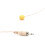 Adjustable Beige Double Earhook Capacitor Headset Mic Headworn Lockable Microphone 3.5mm Plug for Wireless 4