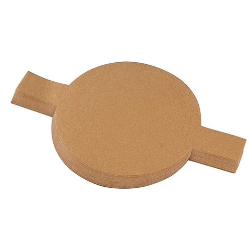 200 Peças Forros de Forma de Bolo Redondos Pré-Cortados, Papel Vegetal Antiaderente com Abas de Elevação para Assar Marrom 6 Polegadas 1