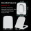 White Square Toilet  Soft Close Quick Release Wrapover Top Fix NCG199 10