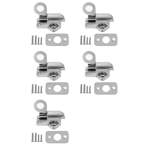 5X Home Security Spring Slide Bolt Window Door Automatic  Lock Self Closing