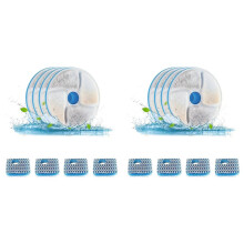 8x Ersatzfilter für Katzen-Trinkbrunnen Ersatzfilter für Haustier-Trinkbrunnen Geeignet für 74Oz/2.2L Automatic