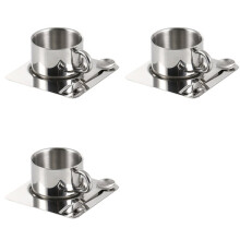 3X Coffee Cup Set with Spoon Placemat Kitchen Beverage Water Cup Tableware Accessories