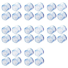 32Pcs Protezione da Tavolo In Gomma Trasparente per Mobili Piedino per Piedi da Terra per Tappi 15mm