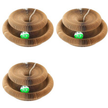 3X Cat Scratch Organ Board Cat Toy with Cat Grinding Claw Cat Climbing Frame Kitten Round Cat Scratching Toy
