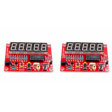 2X DIY Digital LED Frequency Counter 1Hz-50MHz Crystal Oscillator Meter Tester Kit Five-Digit Digital Tube Display