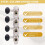4L4R Mandolin Tuning Pegs Machine Heads String Tuning Pegs for 8 Strings Mandolin Instruments Accessory 3