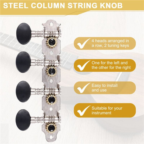 4L4R Mandolin Tuning Pegs Machine Heads String Tuning Pegs for 8 Strings Mandolin Instruments Accessory 2