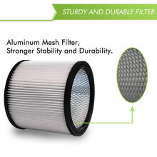 2X Ersättnings HEPA-Filter för 90304 90350 5 Gallon och Stora Våt- och Torrdammsugare