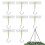 Adhesive Ceiling Hooks 16PCS Ceiling Hanger Hooks Eye Hooks for Suspending Small Plants Wind Chime Hanger for Kitchen 2
