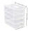 2X Extra Large 4-Tier Stackable Storage Box with Lid Clear Plastic Organizer Toy Building Block Storage Box 3