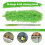 Gutter Cleaning Brush Roofing Tool with Telescopic Extendable Pole 8.2Ft Guard Cleaner Tool Easy Remove Leave, green 8