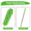 Gutter Cleaning Brush Roofing Tool with Telescopic Extendable Pole 8.2Ft Guard Cleaner Tool Easy Remove Leave, green 9