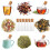 12 Pcs Glass Tea Infuser, Glass Strainers with Cork Lid, Reusable Glass Diffuser for Tea,Clear Tea Strainer 7