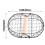 Wooden Handle Metal Retro Basket Portable Multi-Function Vegetable Fruit Egg Groceries Practical Storage Basket Organizer Black 6