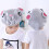 Shower Cap Double Layer Waterproof Cute Washing Cap Children's Bath Cap for Head 3