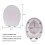 O Shaped Design WC Toilet  Soft Close Top Fix Quick Release Hinge Bathroom Easy Clean White 8