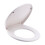 O Shaped Design WC Toilet  Soft Close Top Fix Quick Release Hinge Bathroom Easy Clean White 3