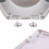 O Shaped Design WC Toilet  Soft Close Top Fix Quick Release Hinge Bathroom Easy Clean White 7