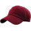 Low Profile Cotton Cap Men Ladies Baseball Cap Dad Hat Adjustable Unstructured Plain Cap(Burgundy) 2