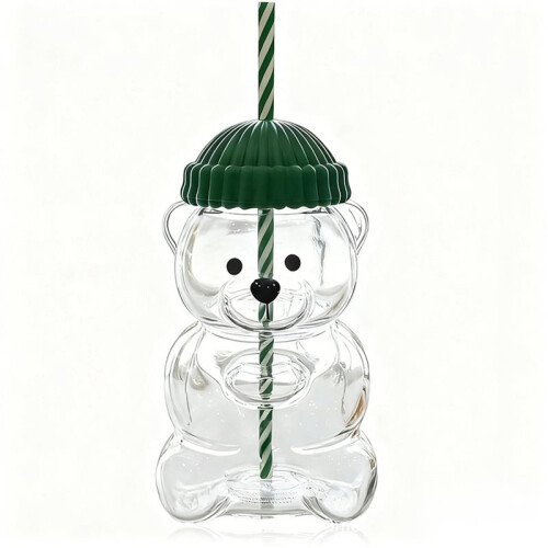 2X Bear Straw Cup - Cute Bear Cup with Straw 19oz, Cute Mugs, Large 1