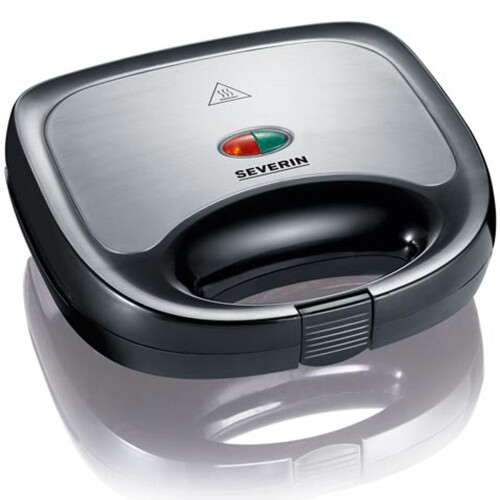 Sandwichgrill, rustfritt stål, non-stick plater, 600W 1