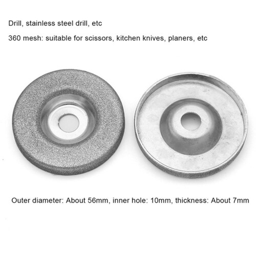 6Pcs 56mm Diamond 180/320/600 Grinding Wheel Circle Disc for Electric Multifunctional Sharpener Grinder Sharpening 2