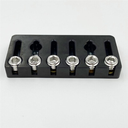 6 String Headless Guitar Bridge String Lock for 6 String Headless Electric Guitar Black 2