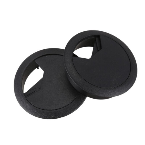 8 Pcs 50mm Diameter Desk Wire Cable Passacavi Passacavo Nero 2