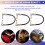 3PCS Guitar Effects Cable 15cm 1/4 Inch Right Angle Cable Instruments Patch Cord 6.35MM Electric Guitar Effect Wire 6