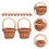 36X  Woven Baskets Miniature Flower Baskets Miniature Flower Baskets Small Easter Candy Gift Baskets 9