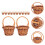 36X  Woven Baskets Miniature Flower Baskets Miniature Flower Baskets Small Easter Candy Gift Baskets 6