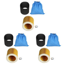 3X Bolsas de Filtro de Tela Filtro de Espuma HúMeda y Seca Filtro HEPA para MV1 WD1 WD2 WD3 Aspiradora Piezas de Aspiradora