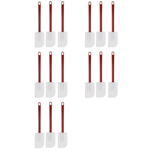 15Pack Espátulas de Silicone Resistente Ao Calor, Espátula de Silicone, Espátula de Raspador de Borracha 10 Polegadas, Uso de Cozinha A 1