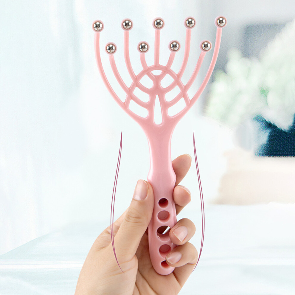 Reach-Tools (Pink) Portable Scalp Massager Comb For Salon & Home
