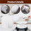 30 Pack Silicone Dehydrator Sheets, Mesh Dehydrator Trays, Non-Stick Fruit Leather Trays, Suitable for Dried Meat 6