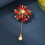 Broche pyrotechnique avec frange pendante, élégants modèles-Or 10